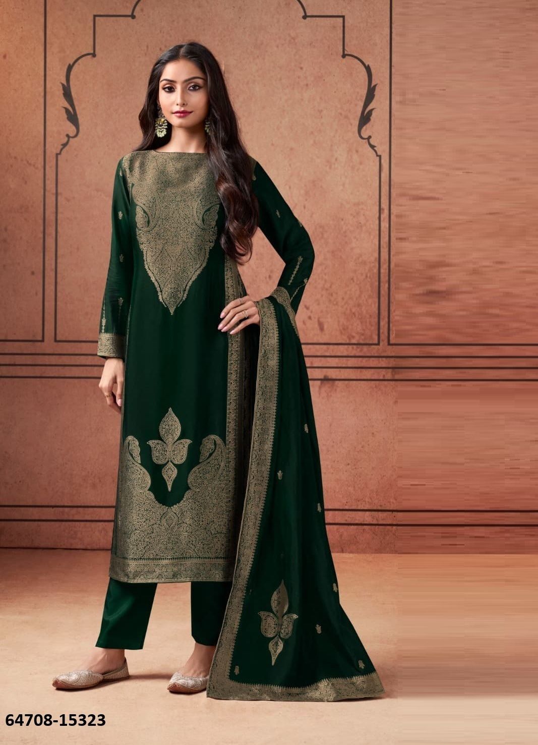 SILKY 5 - Catalog # 64708 (Set of 4 Readymade Salwar Suits) SILKY 5 - Catalog # 64708 (Set of 4 Readymade Salwar Suits)