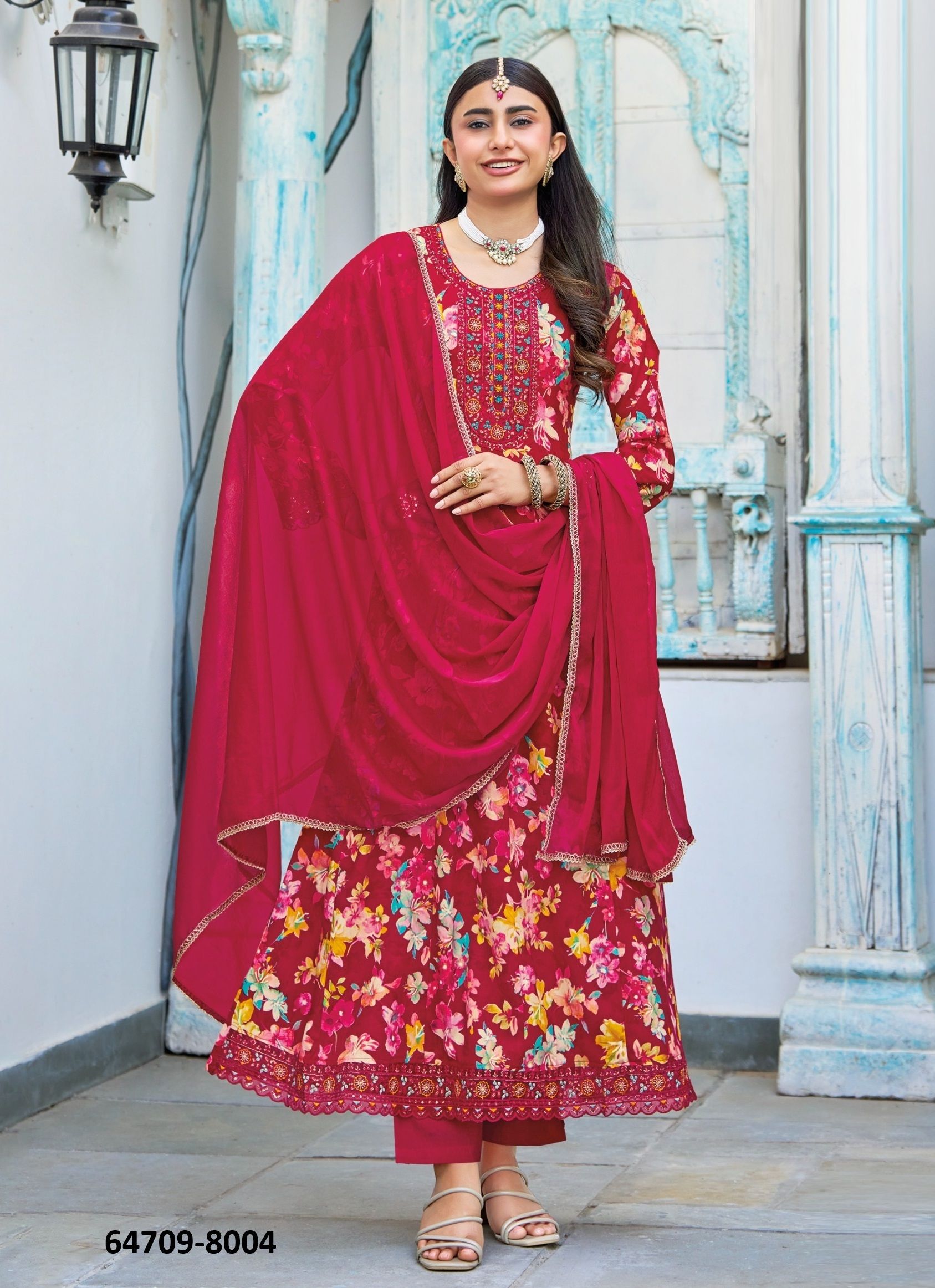 ANARKALI 8 - Catalog # 64709 (Set of 6 Readymade Salwar Suits) ANARKALI 8 - Catalog # 64709 (Set of 6 Readymade Salwar Suits)