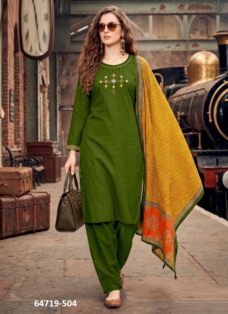 MALHAR 5 - Catalog # 64719 (Set of 4 Readymade Salwar Suits) MALHAR 5 - Catalog # 64719 (Set of 4 Readymade Salwar Suits)