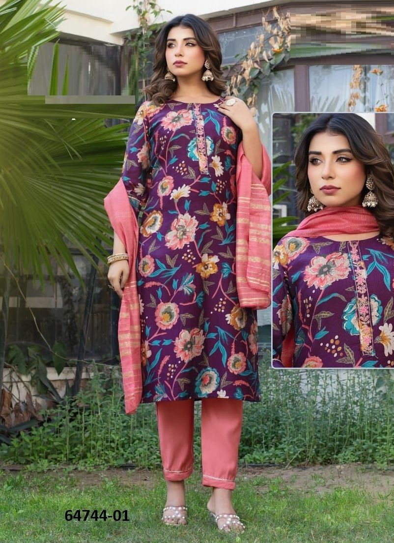 AMRITA - Catalog # 64744 (Set of 6 Readymade Salwar Suits) AMRITA - Catalog # 64744 (Set of 6 Readymade Salwar Suits)