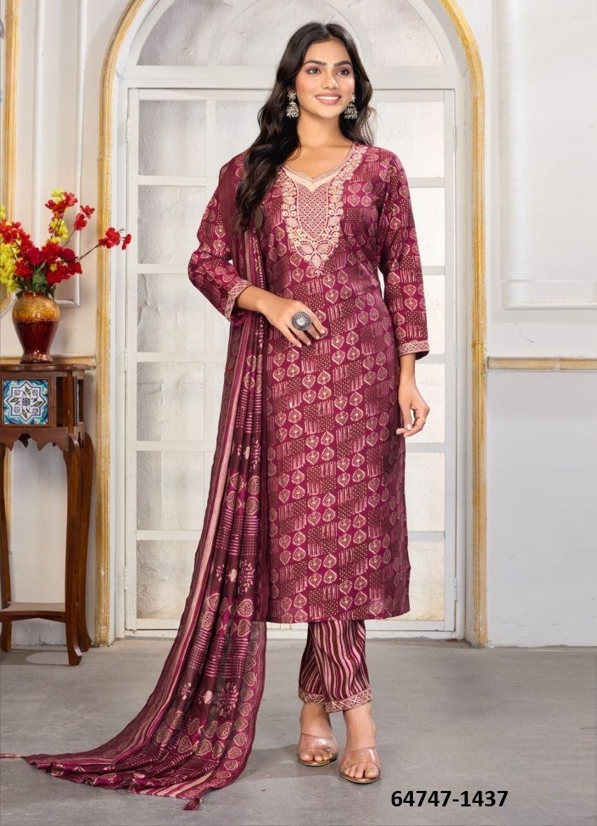 GORI 2 - Catalog # 64747 (Set of 5 Readymade Salwar Suits) GORI 2 - Catalog # 64747 (Set of 5 Readymade Salwar Suits)
