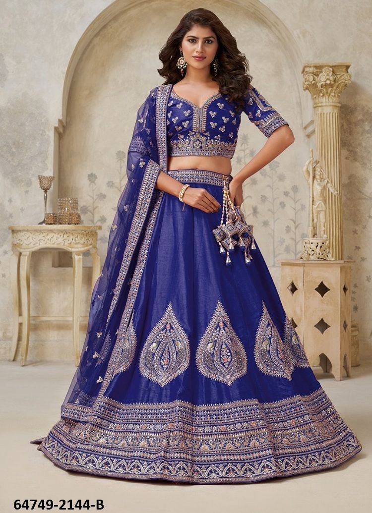 SERIES 2144 - Catalog # 64749 (Set of 7 Semi-Stitched Lehengas) SERIES 2144 - Catalog # 64749 (Set of 7 Semi-Stitched Lehengas)