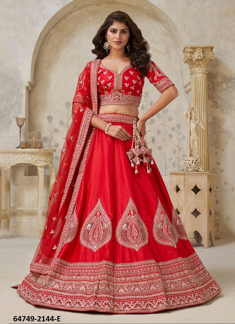 SERIES 2144 - Catalog # 64749 (Set of 7 Semi-Stitched Lehengas) SERIES 2144 - Catalog # 64749 (Set of 7 Semi-Stitched Lehengas)