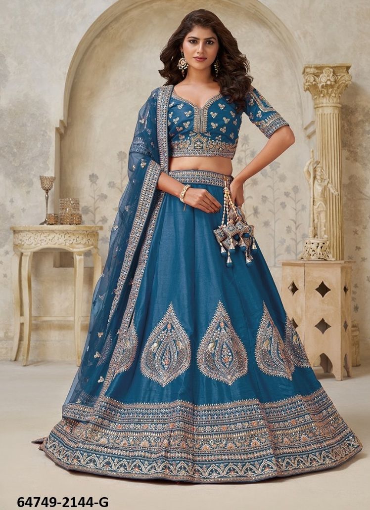 SERIES 2144 - Catalog # 64749 (Set of 7 Semi-Stitched Lehengas) SERIES 2144 - Catalog # 64749 (Set of 7 Semi-Stitched Lehengas)