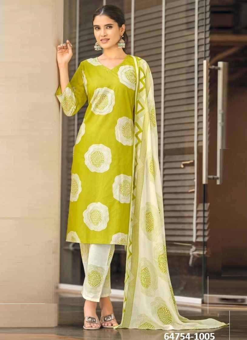 SUMMER STORIES - Catalog # 64754 (Set of 6 Readymade Salwar Suits)
