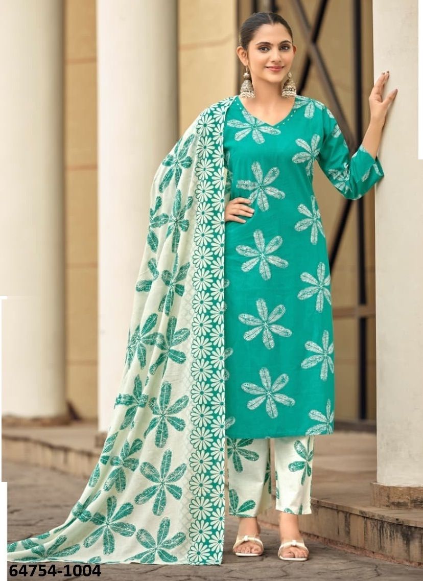 SUMMER STORIES - Catalog # 64754 (Set of 6 Readymade Salwar Suits)