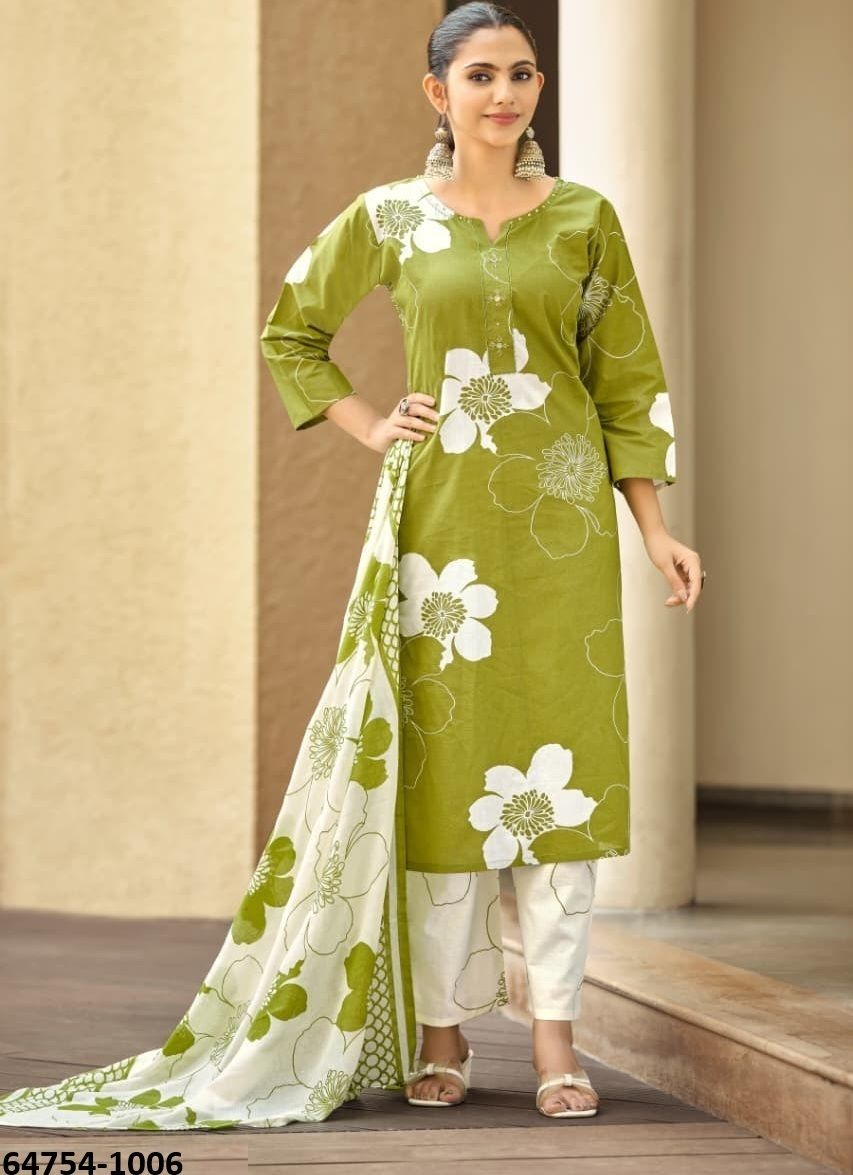SUMMER STORIES - Catalog # 64754 (Set of 6 Readymade Salwar Suits)
