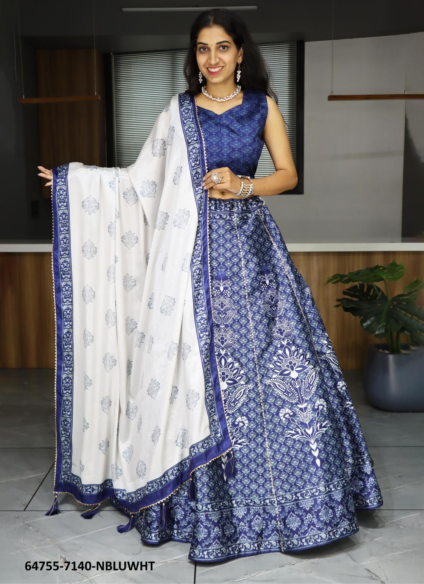 SERIES 7140 - Catalog # 64755 (Set of 8 Semi-Stitched Lehengas) SERIES 7140 - Catalog # 64755 (Set of 8 Semi-Stitched Lehengas)