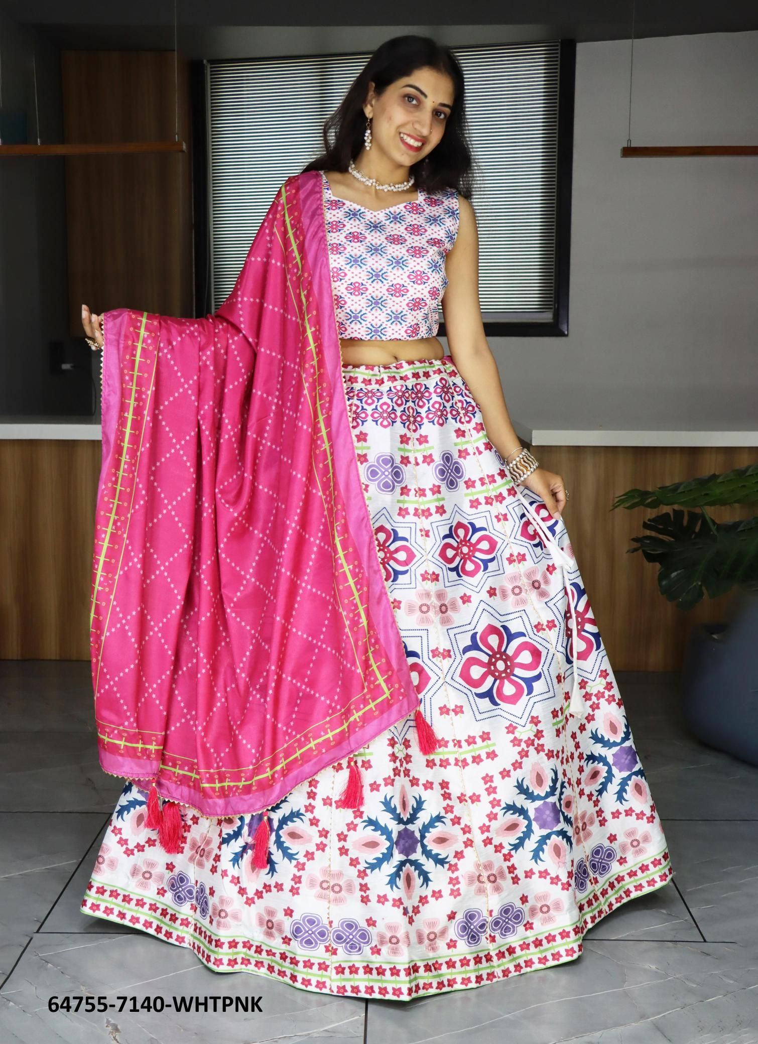 SERIES 7140 - Catalog # 64755 (Set of 8 Semi-Stitched Lehengas) SERIES 7140 - Catalog # 64755 (Set of 8 Semi-Stitched Lehengas)