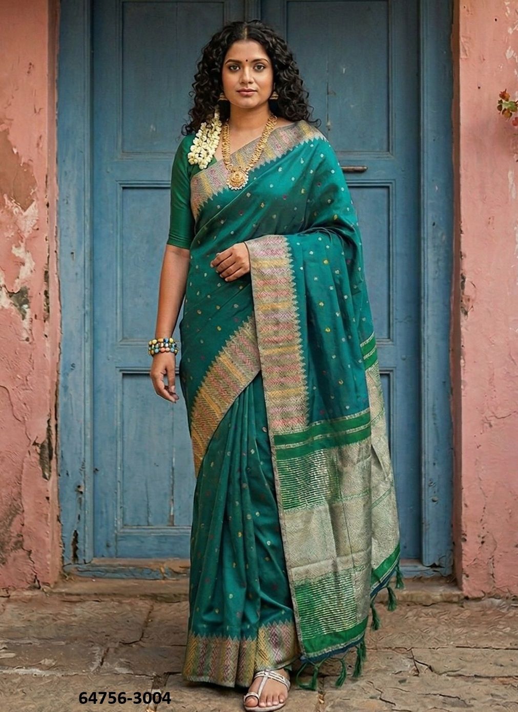 KANCHIPURAM - Catalog # 64756 (Set of 6 Sarees) KANCHIPURAM - Catalog # 64756 (Set of 6 Sarees)