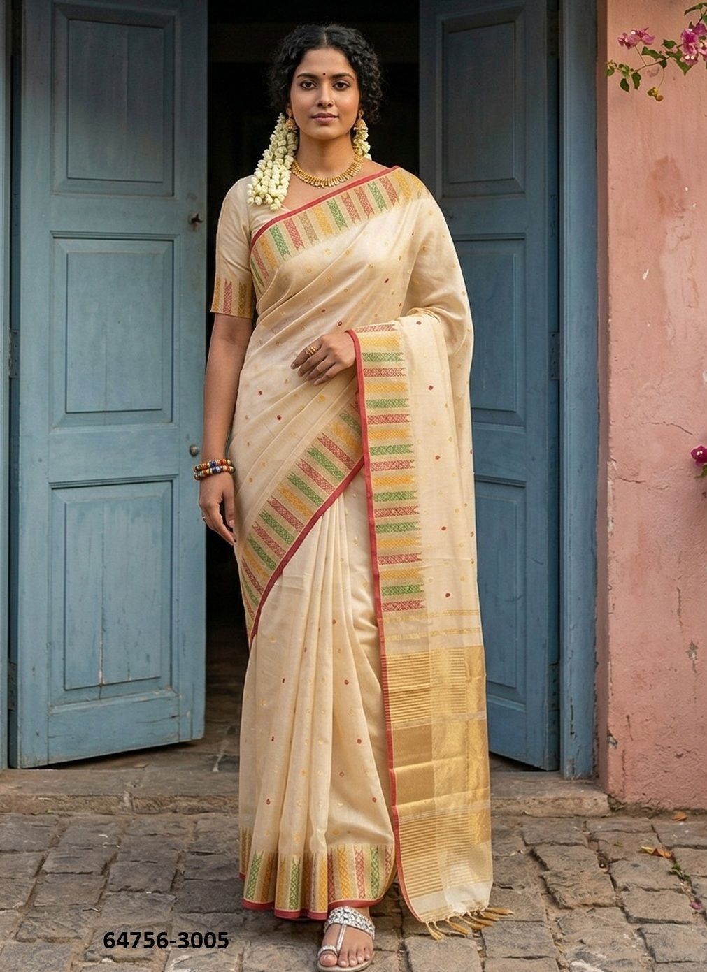 KANCHIPURAM - Catalog # 64756 (Set of 6 Sarees) KANCHIPURAM - Catalog # 64756 (Set of 6 Sarees)