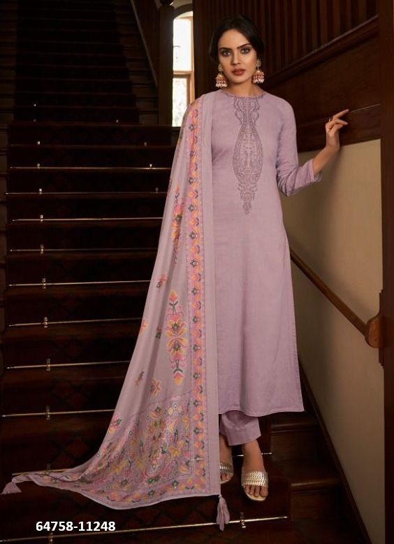 RANG-E-HAYA - Catalog # 64758 (Set of 8 Semi-Stitched / Un-Stitched Suits)