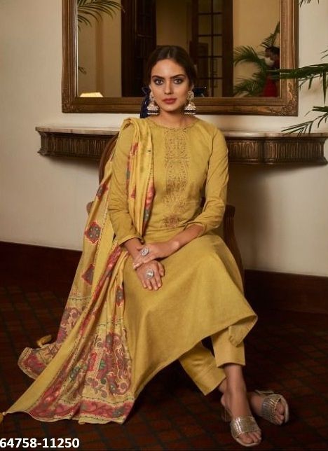 RANG-E-HAYA - Catalog # 64758 (Set of 8 Semi-Stitched / Un-Stitched Suits)