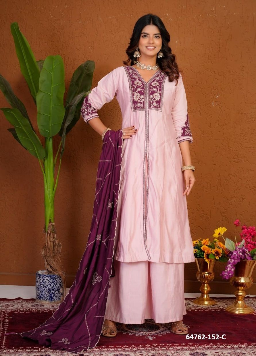 SERIES 152 - Catalog # 64762 (Set of 4 Readymade Salwar Suits)
