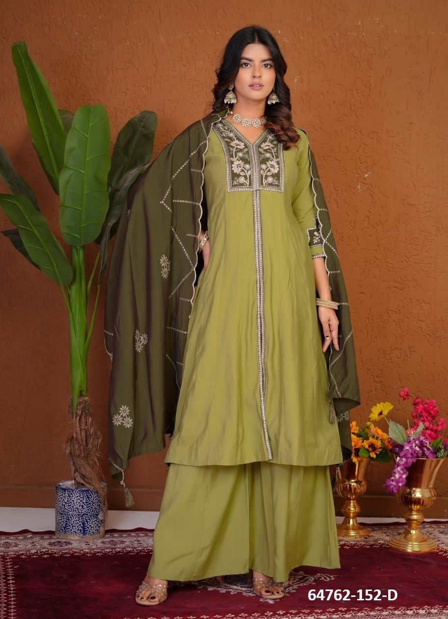 SERIES 152 - Catalog # 64762 (Set of 4 Readymade Salwar Suits)
