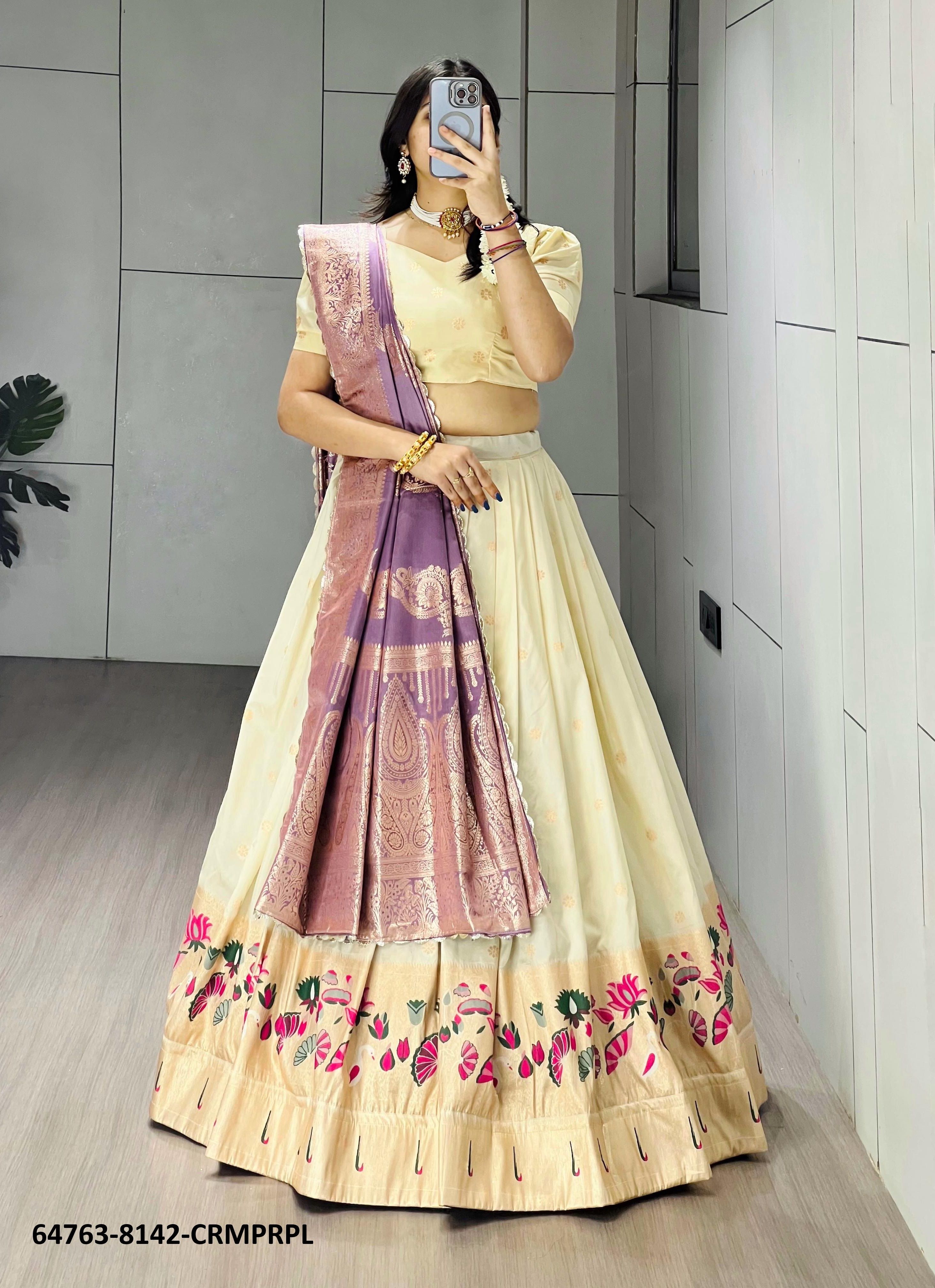 SERIES 8142 - Catalog # 64763 (Set of 4 Semi-Stitched Lehengas) SERIES 8142 - Catalog # 64763 (Set of 4 Semi-Stitched Lehengas)