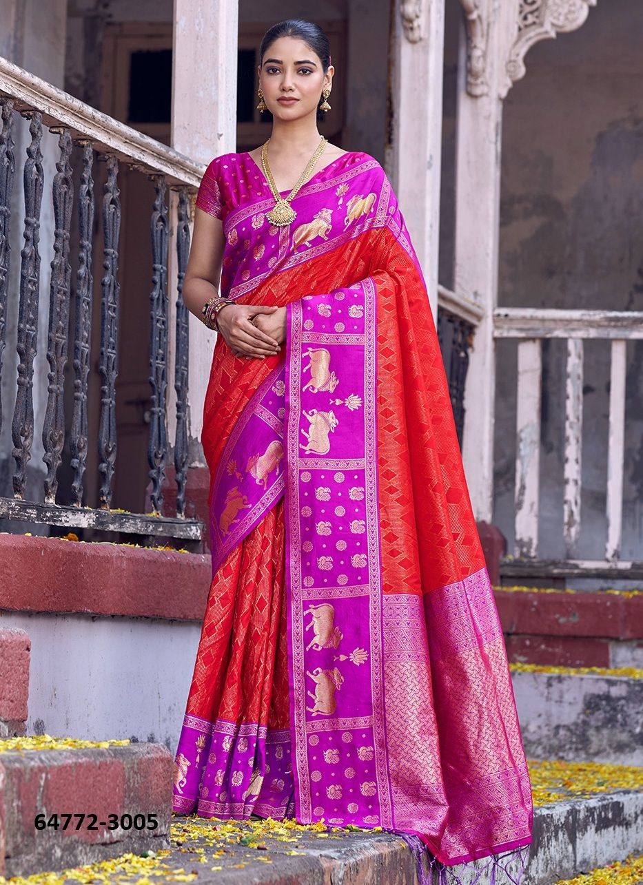 NANDITARANG - Catalog # 64772 (Set of 6 Sarees) NANDITARANG - Catalog # 64772 (Set of 6 Sarees)