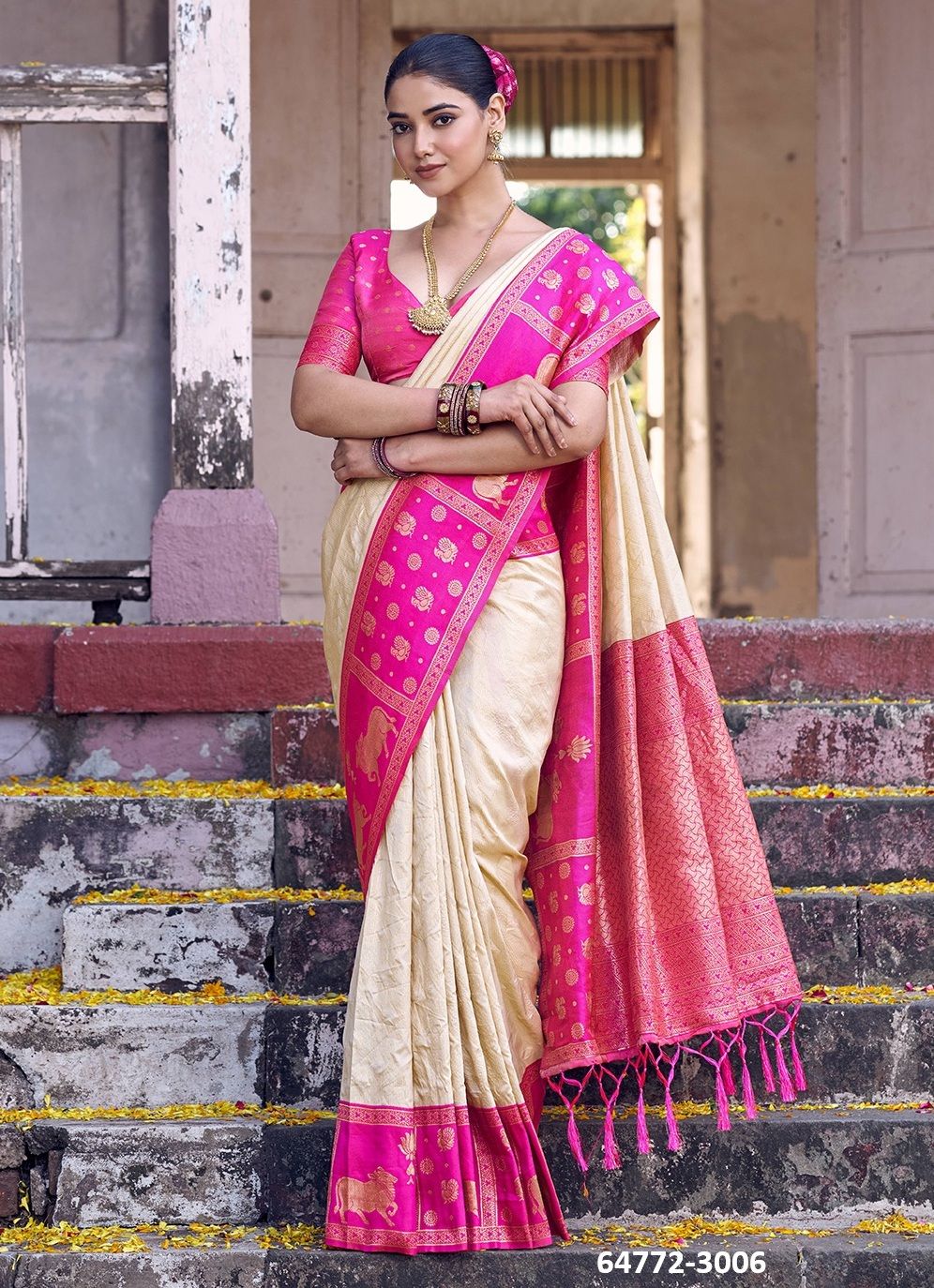 NANDITARANG - Catalog # 64772 (Set of 6 Sarees) NANDITARANG - Catalog # 64772 (Set of 6 Sarees)