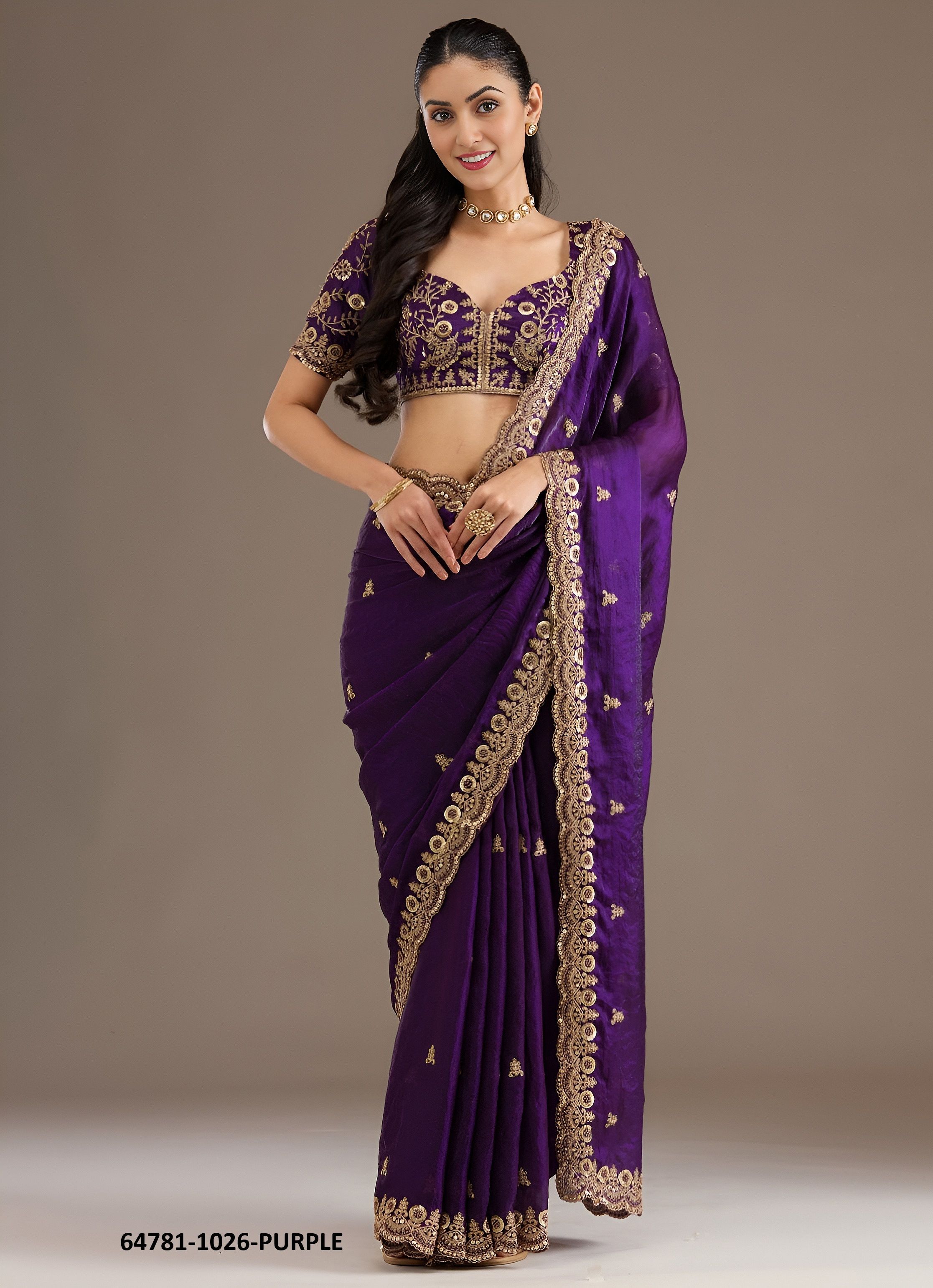 SHAHI RANG - Catalog # 64781 (Set of 8 Sarees)