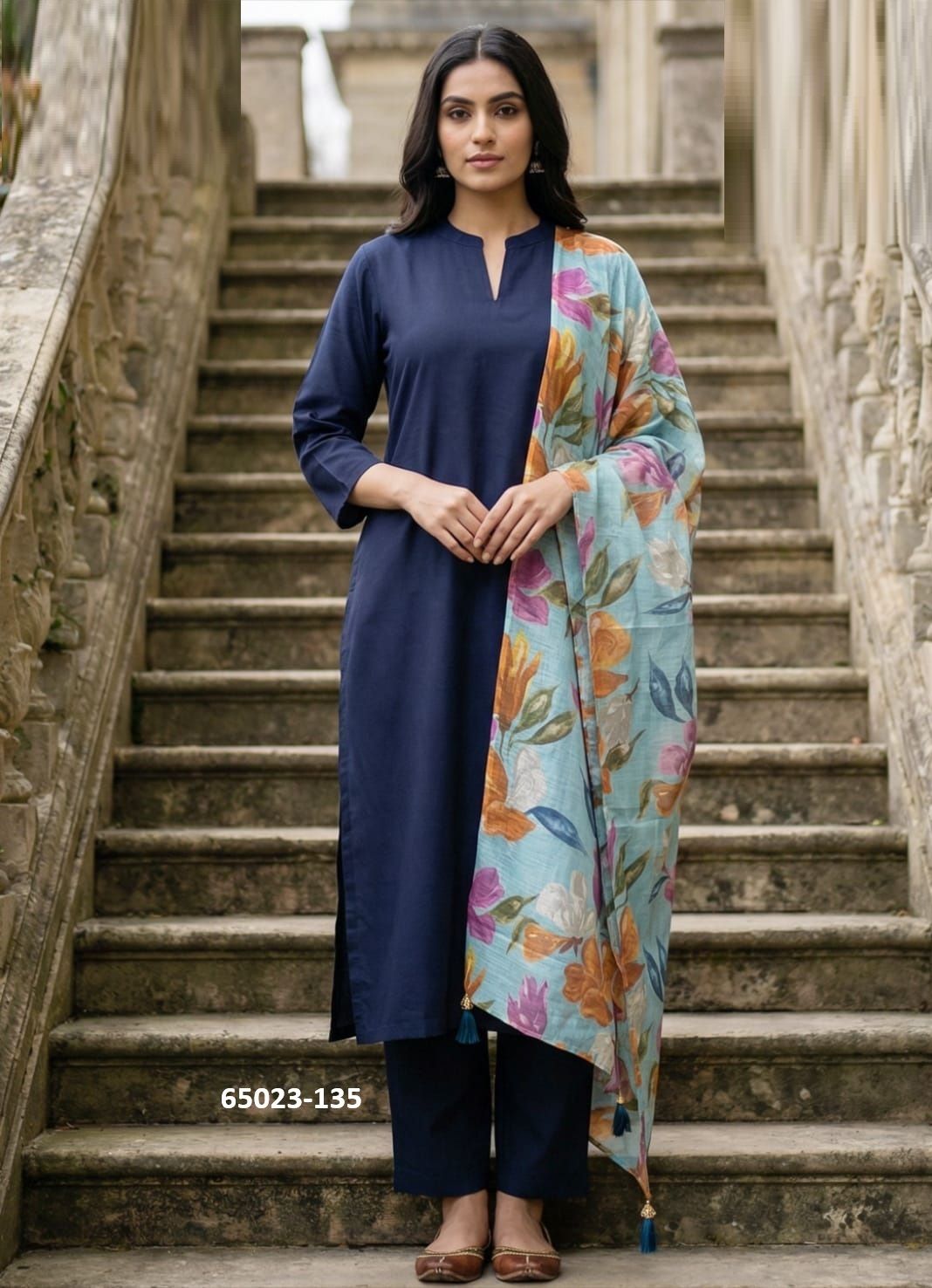 FACTORY OUTLET 1 - Catalog # 65023 (Set of 8 SIZE-SETS [Readymade Salwar Suits])