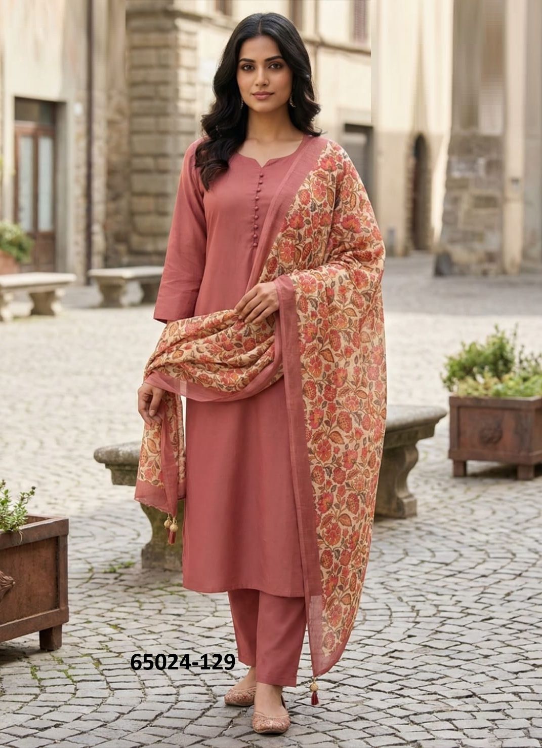 FACTORY OUTLET 2 - Catalog # 65024 (Set of 3 SIZE-SETS [Readymade Salwar Suits])