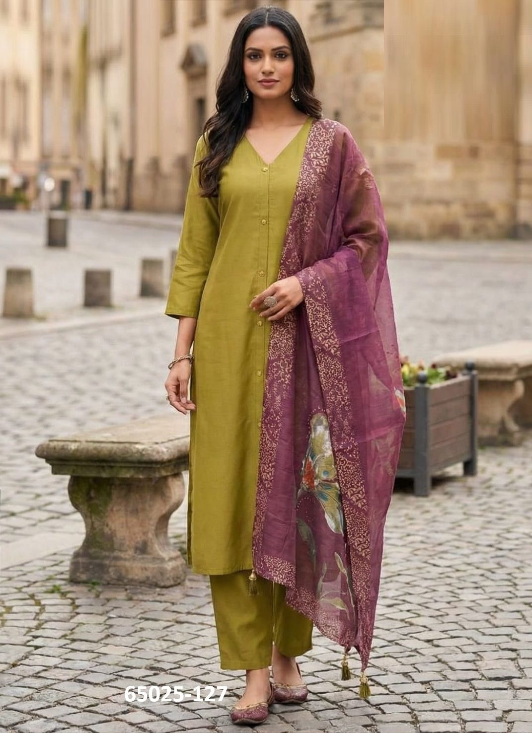 FACTORY OUTLET 3 - Catalog # 65025 (Set of 5 SIZE-SETS [Readymade Salwar Suits])