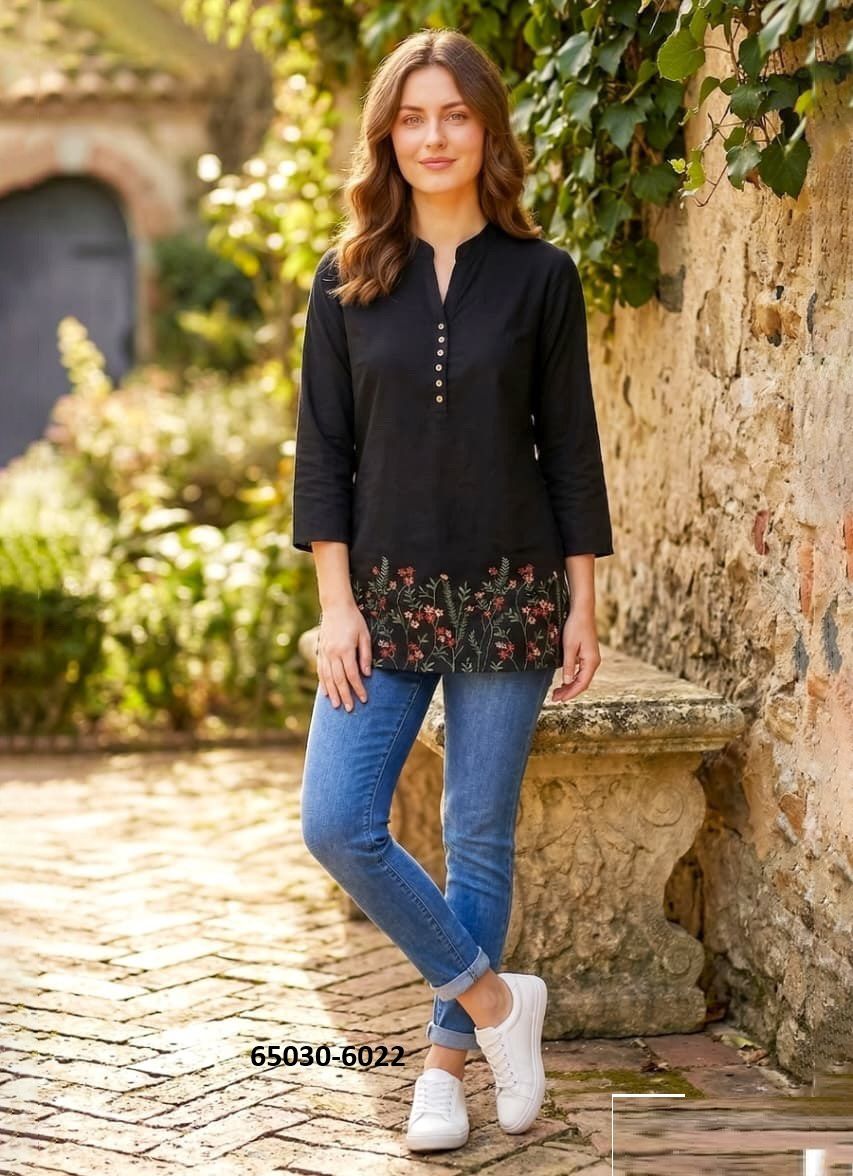 POLO - Catalog # 65030 (Set of 6 Readymade Women's Kurtis / Tops)