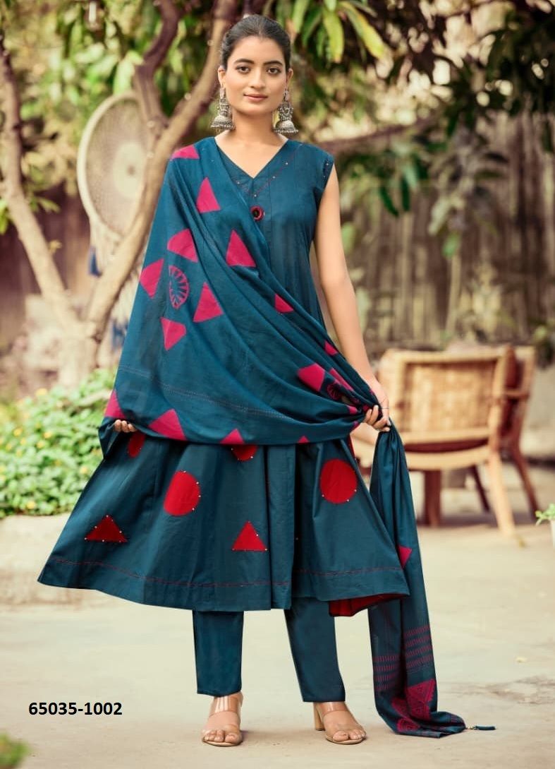 MAHIYA 2 - Catalog # 65035 (Set of 6 Readymade Salwar Suits)