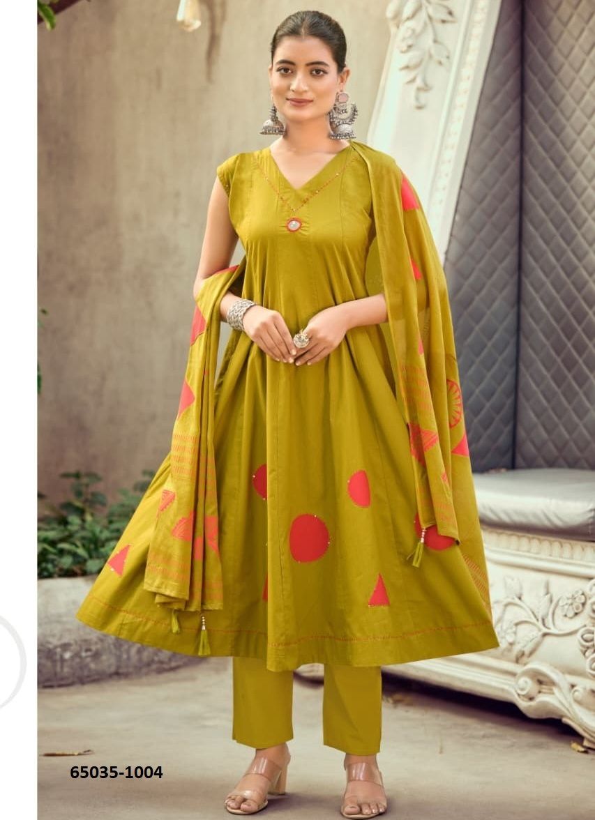 MAHIYA 2 - Catalog # 65035 (Set of 6 Readymade Salwar Suits)