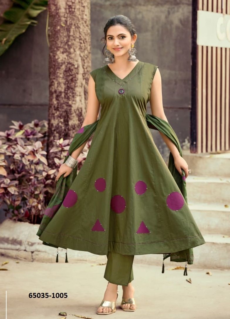 MAHIYA 2 - Catalog # 65035 (Set of 6 Readymade Salwar Suits)