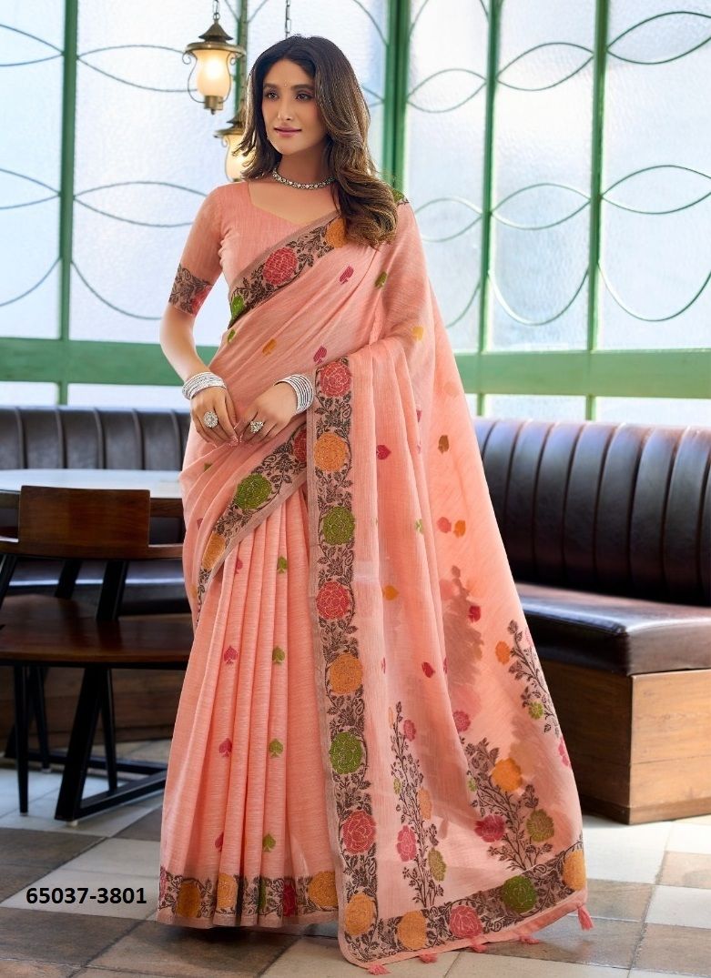 SUMAN - Catalog # 65037 (Set of 6 Sarees) SUMAN - Catalog # 65037 (Set of 6 Sarees)