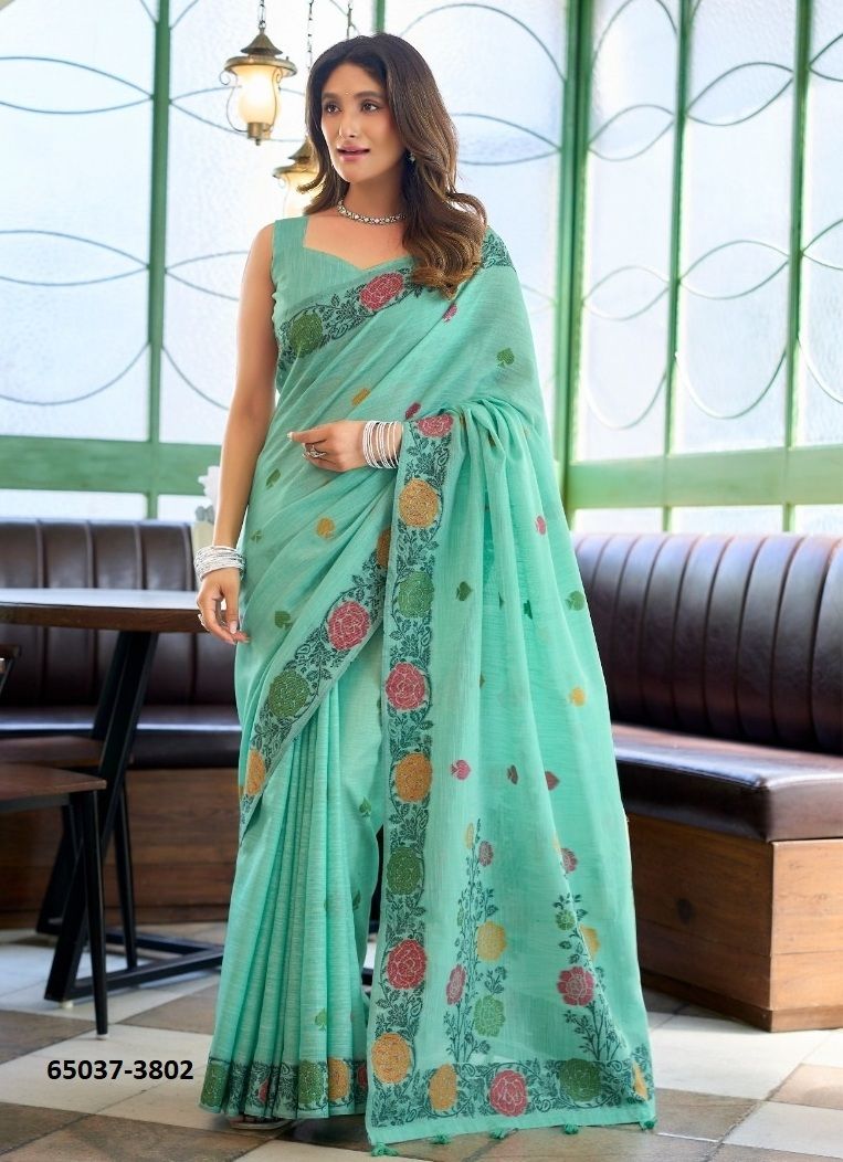 SUMAN - Catalog # 65037 (Set of 6 Sarees) SUMAN - Catalog # 65037 (Set of 6 Sarees)
