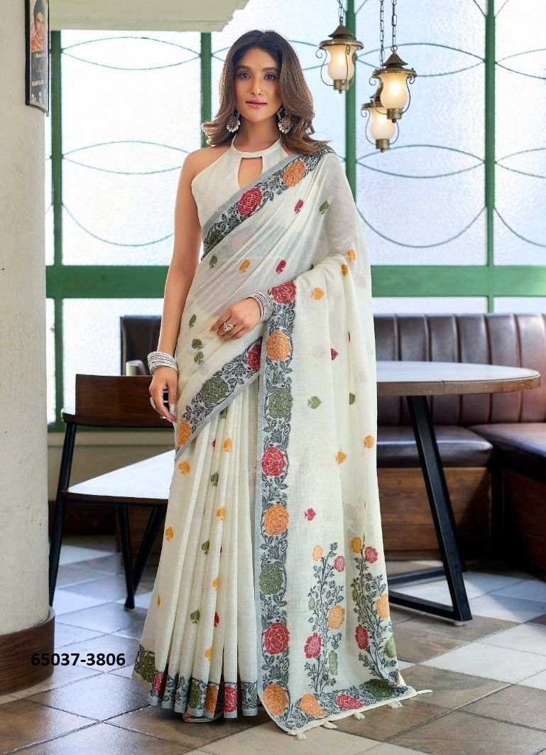 SUMAN - Catalog # 65037 (Set of 6 Sarees) SUMAN - Catalog # 65037 (Set of 6 Sarees)