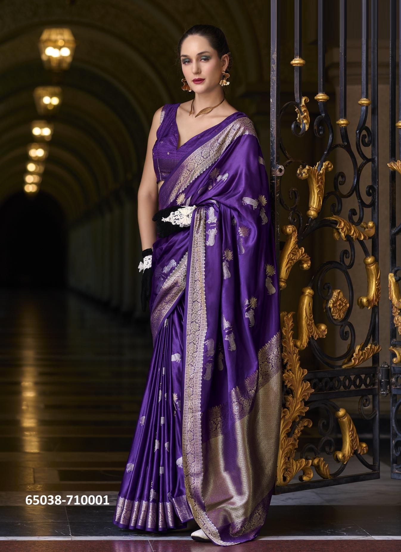 MUNGHA SILK - Catalog # 65038 (Set of 8 Sarees) MUNGHA SILK - Catalog # 65038 (Set of 8 Sarees)