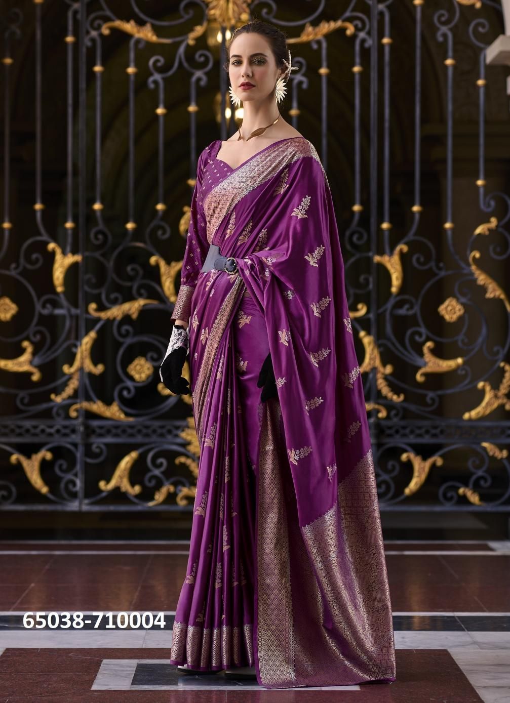 MUNGHA SILK - Catalog # 65038 (Set of 8 Sarees) MUNGHA SILK - Catalog # 65038 (Set of 8 Sarees)