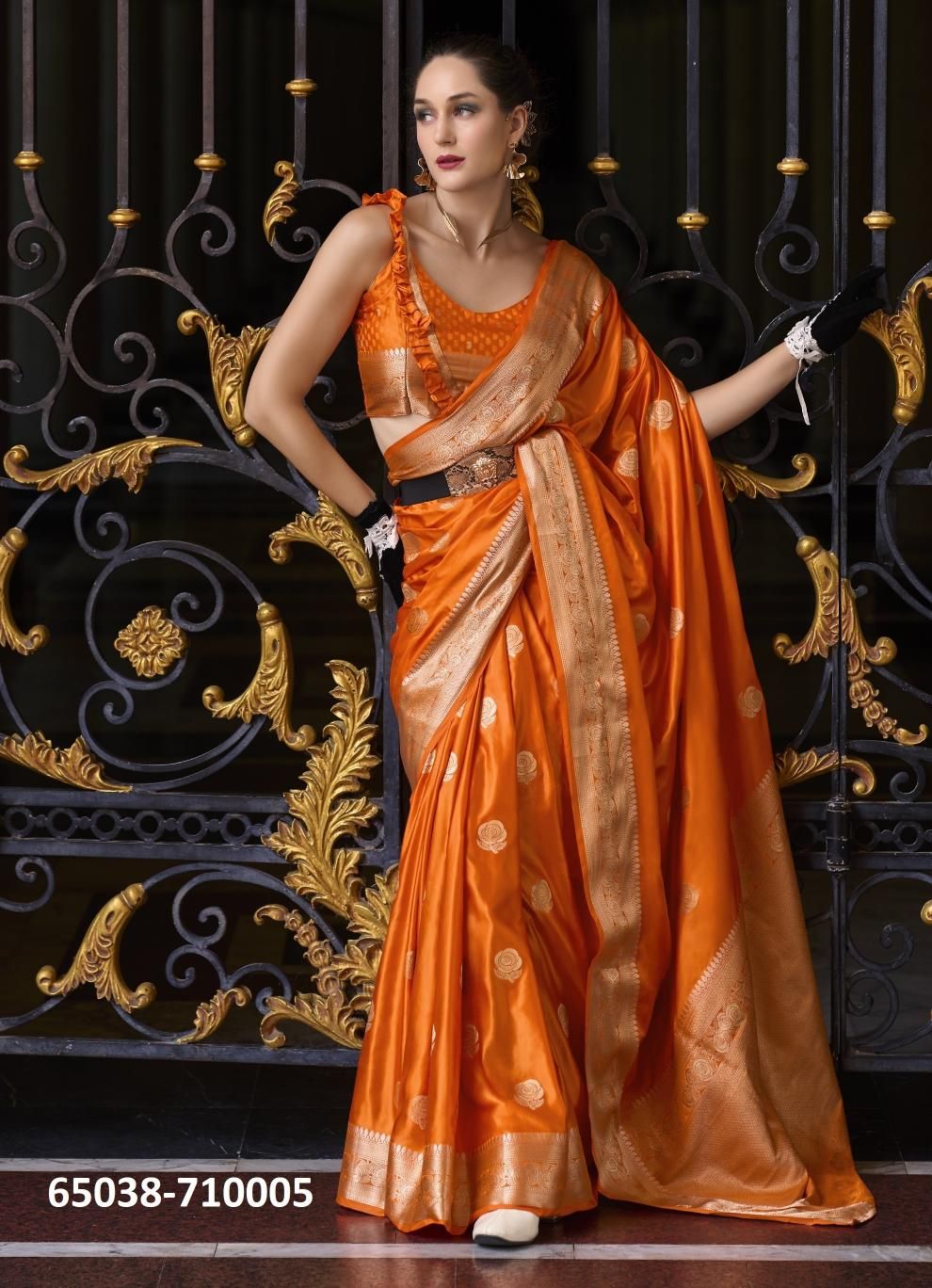 MUNGHA SILK - Catalog # 65038 (Set of 8 Sarees) MUNGHA SILK - Catalog # 65038 (Set of 8 Sarees)