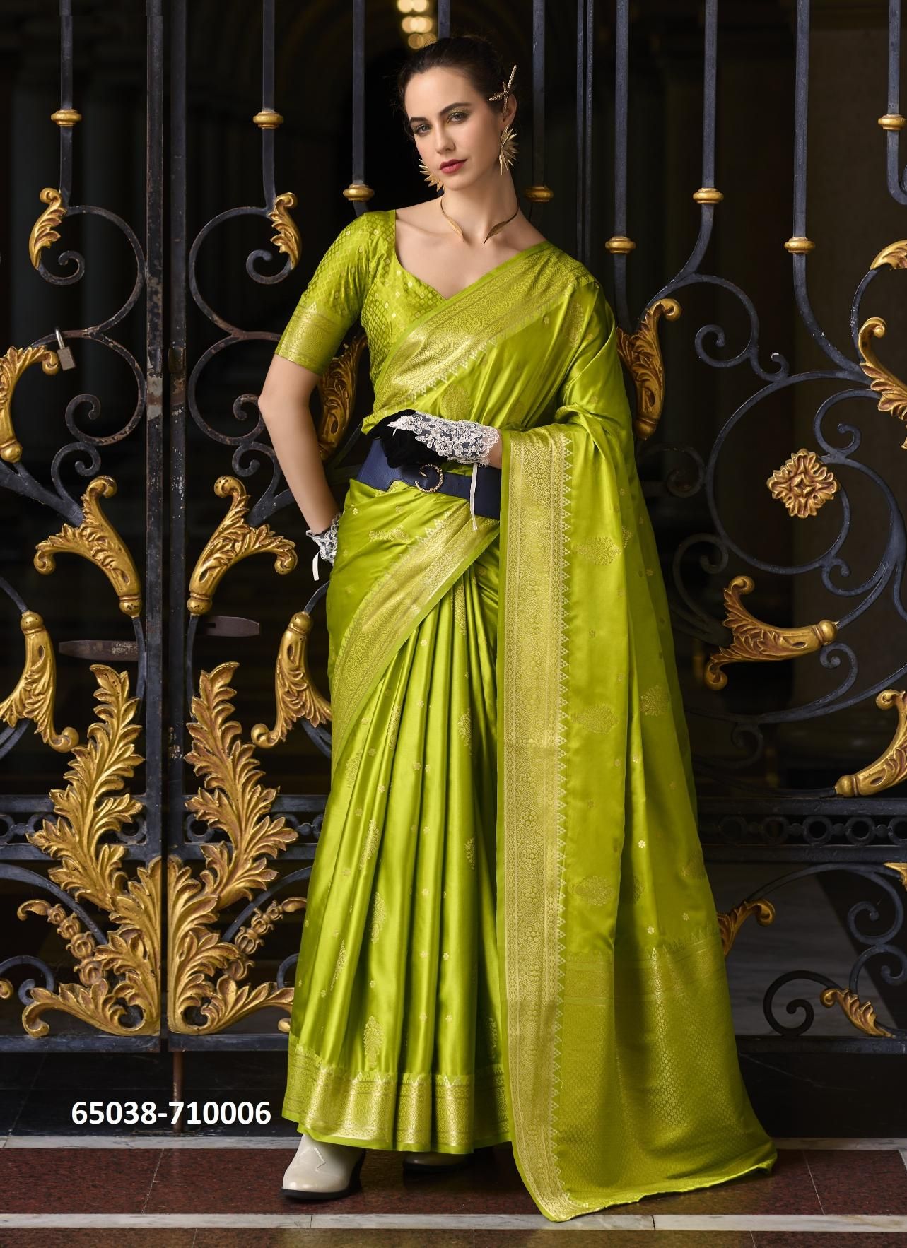 MUNGHA SILK - Catalog # 65038 (Set of 8 Sarees) MUNGHA SILK - Catalog # 65038 (Set of 8 Sarees)