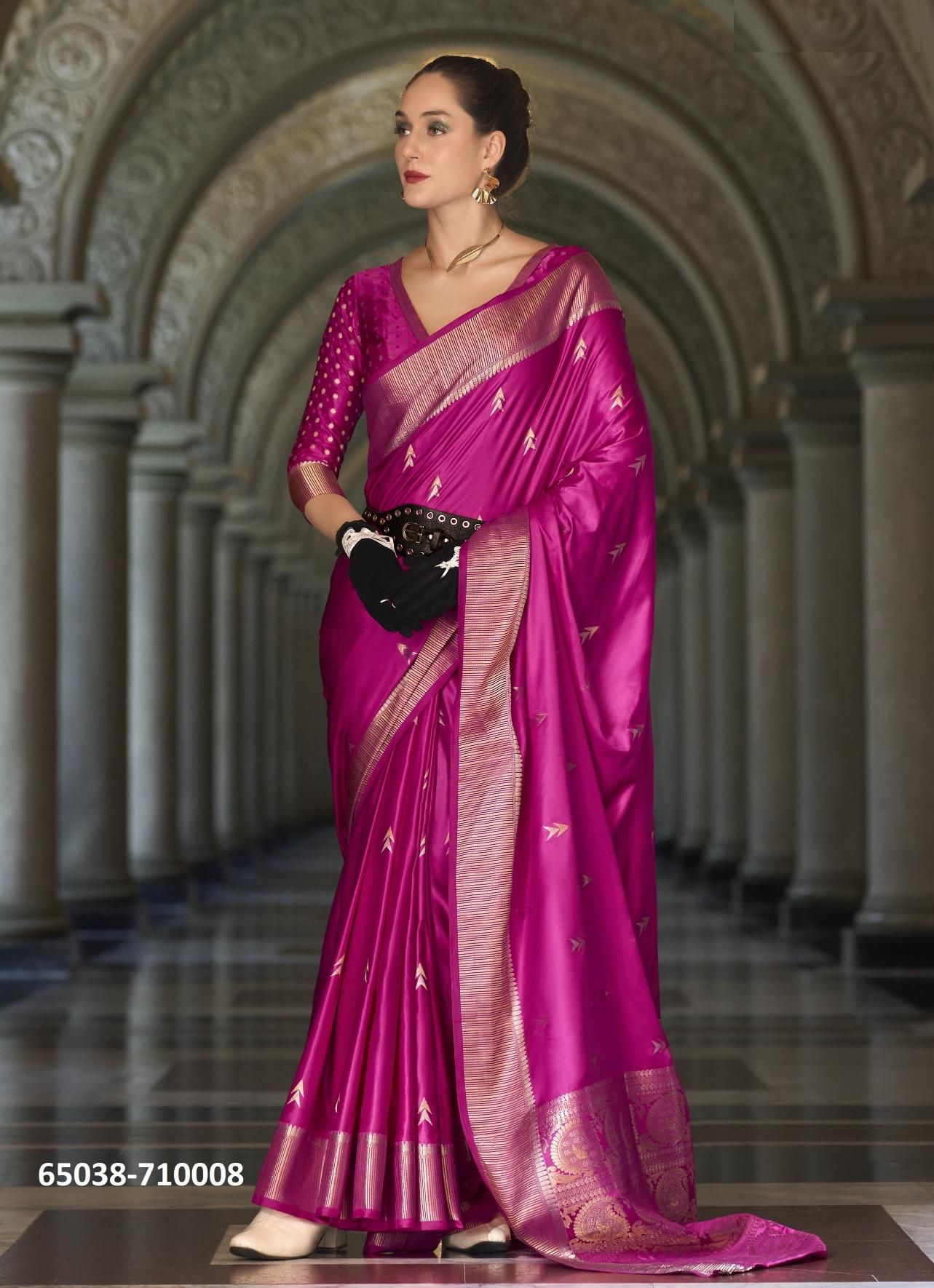 MUNGHA SILK - Catalog # 65038 (Set of 8 Sarees) MUNGHA SILK - Catalog # 65038 (Set of 8 Sarees)