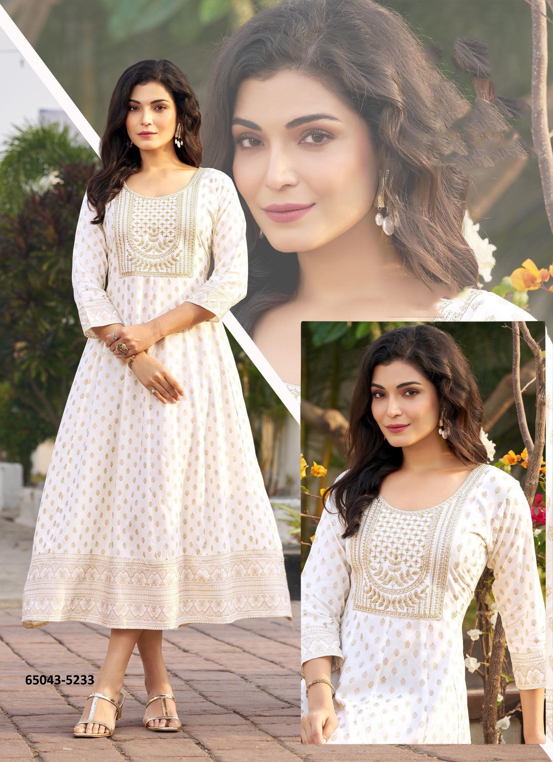 LOPEZ - Catalog # 65043 (Set of 5 Readymade Women's Kurtis / Tops) LOPEZ - Catalog # 65043 (Set of 5 Readymade Women's Kurtis / Tops)