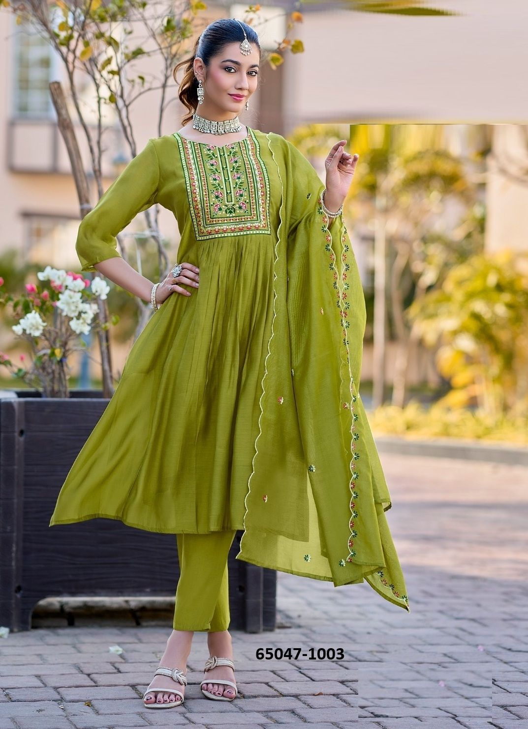 VAARI 1 - Catalog # 65047 (Set of 8 Readymade Salwar Suits)