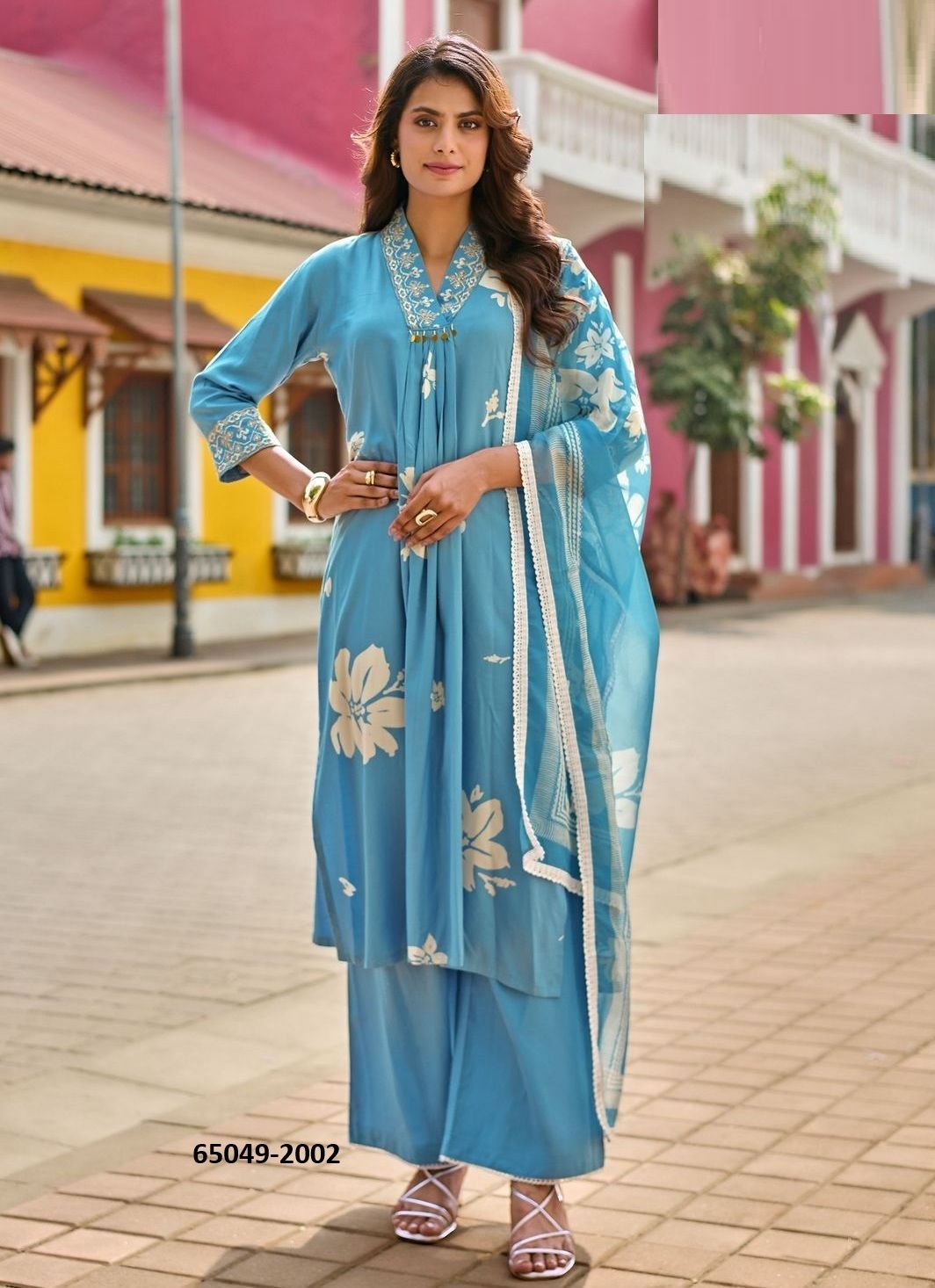 RAZIA - Catalog # 65049 (Set of 6 Readymade Salwar Suits)