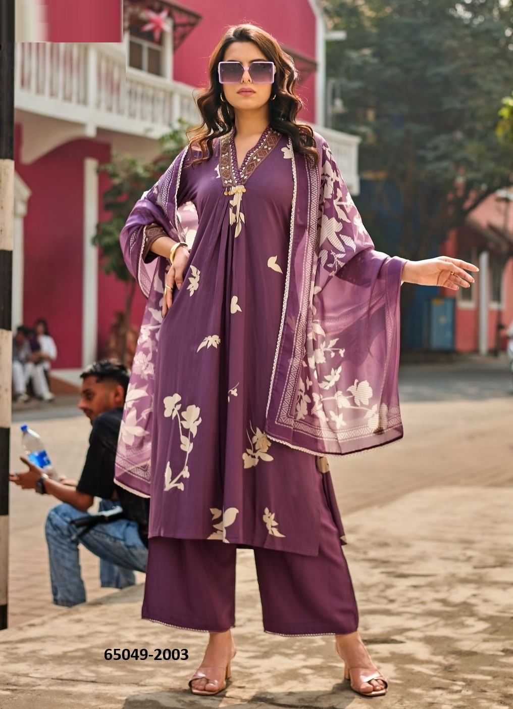 RAZIA - Catalog # 65049 (Set of 6 Readymade Salwar Suits)