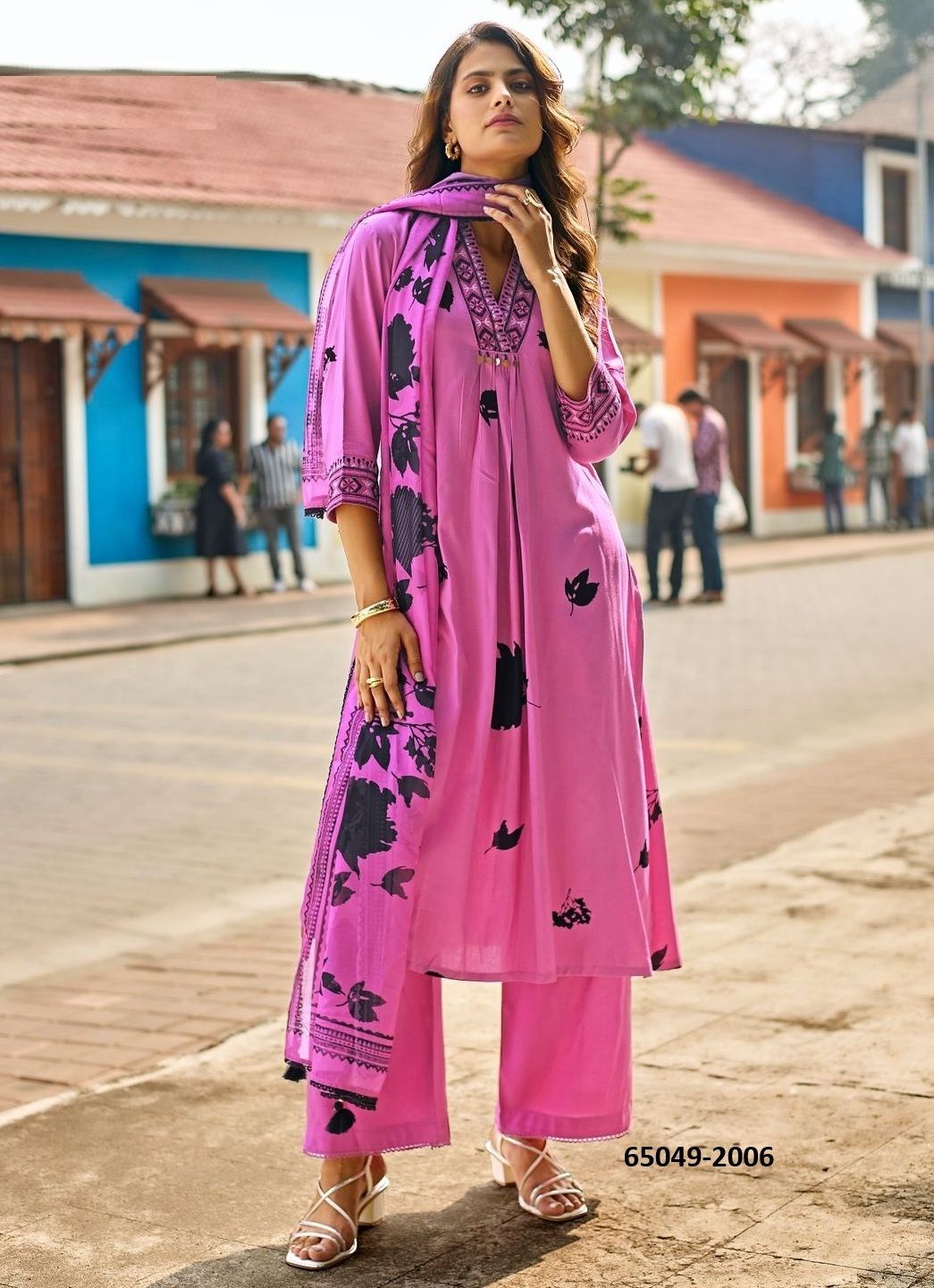 RAZIA - Catalog # 65049 (Set of 6 Readymade Salwar Suits)