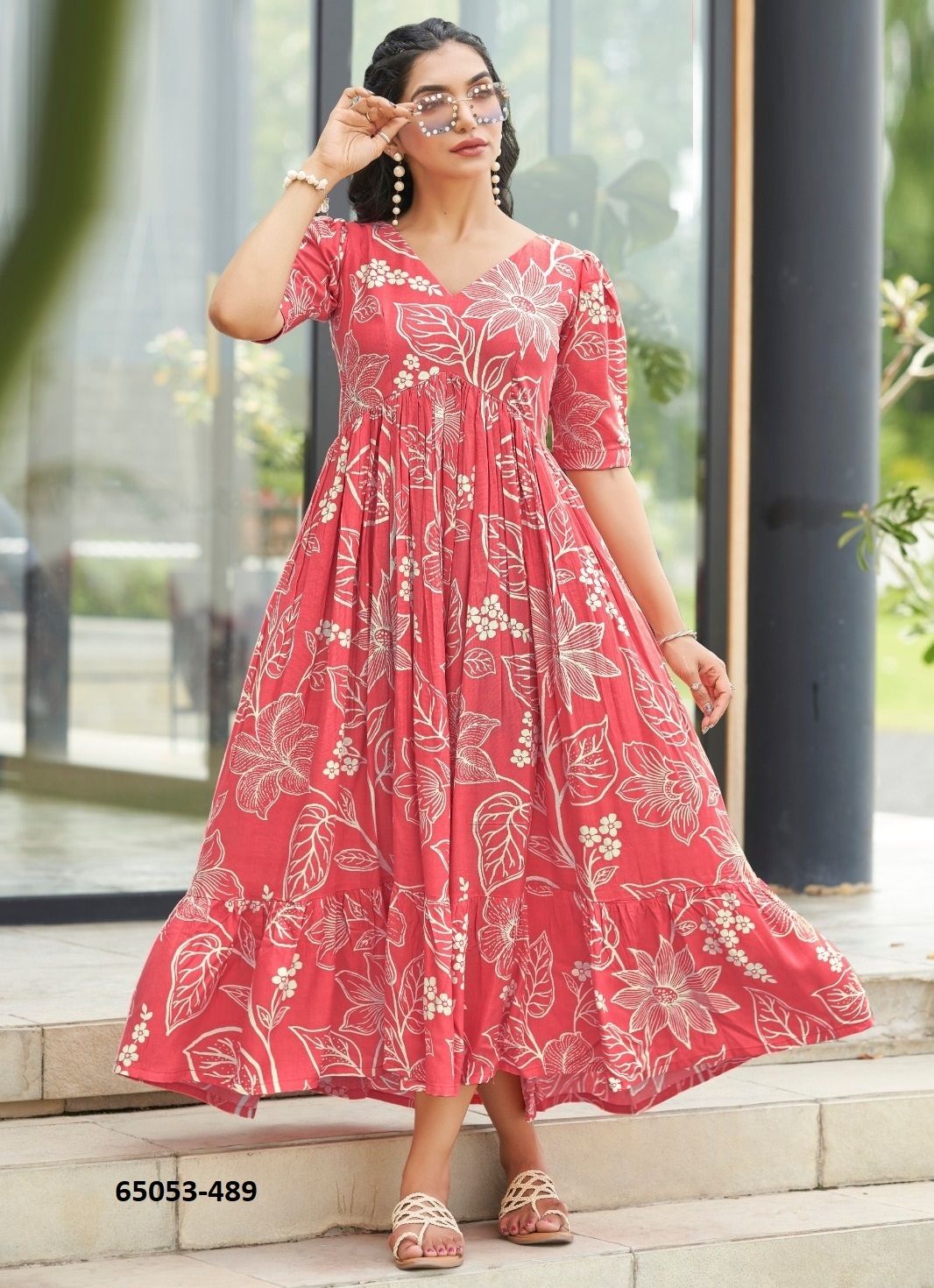 RAMBHA - Catalog # 65053 (Set of 4 Readymade Women's Kurtis / Tops) RAMBHA - Catalog # 65053 (Set of 4 Readymade Women's Kurtis / Tops)