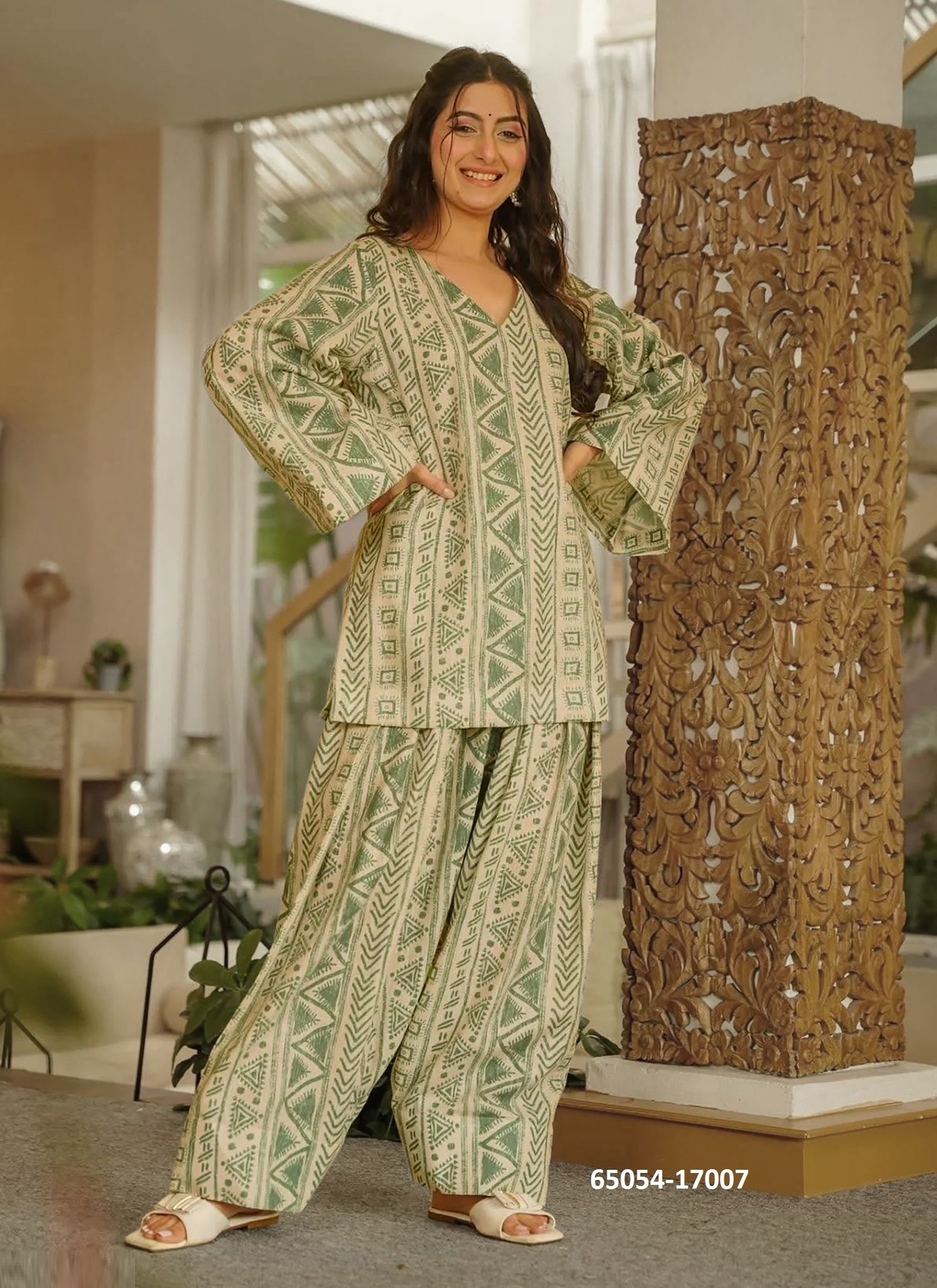 CLORA 17 - Catalog # 65054 (Set of 7 Readymade Salwar Suits)
