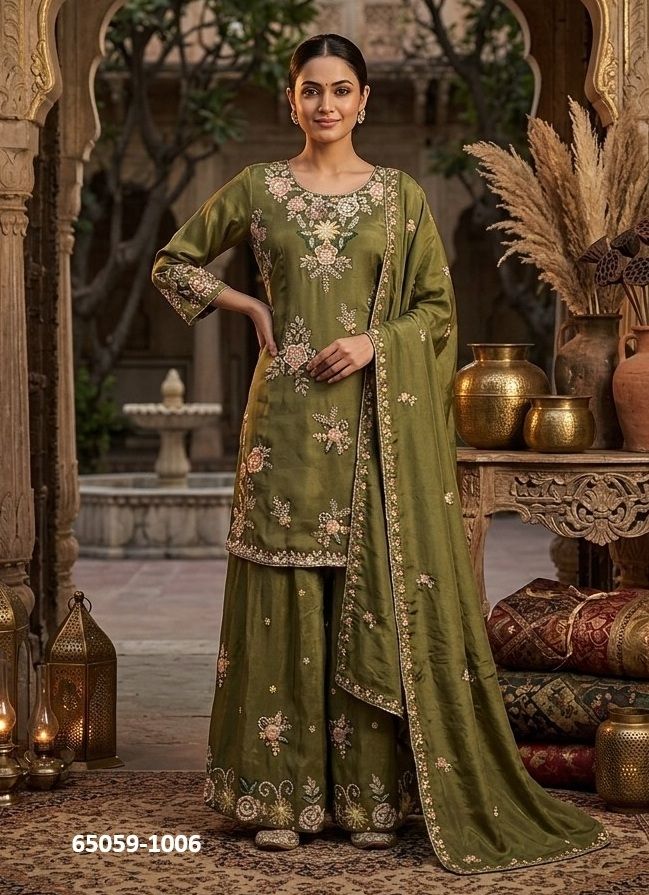 SERIES 1004 - Catalog # 65059 (Set of 4 Readymade Salwar Suits)