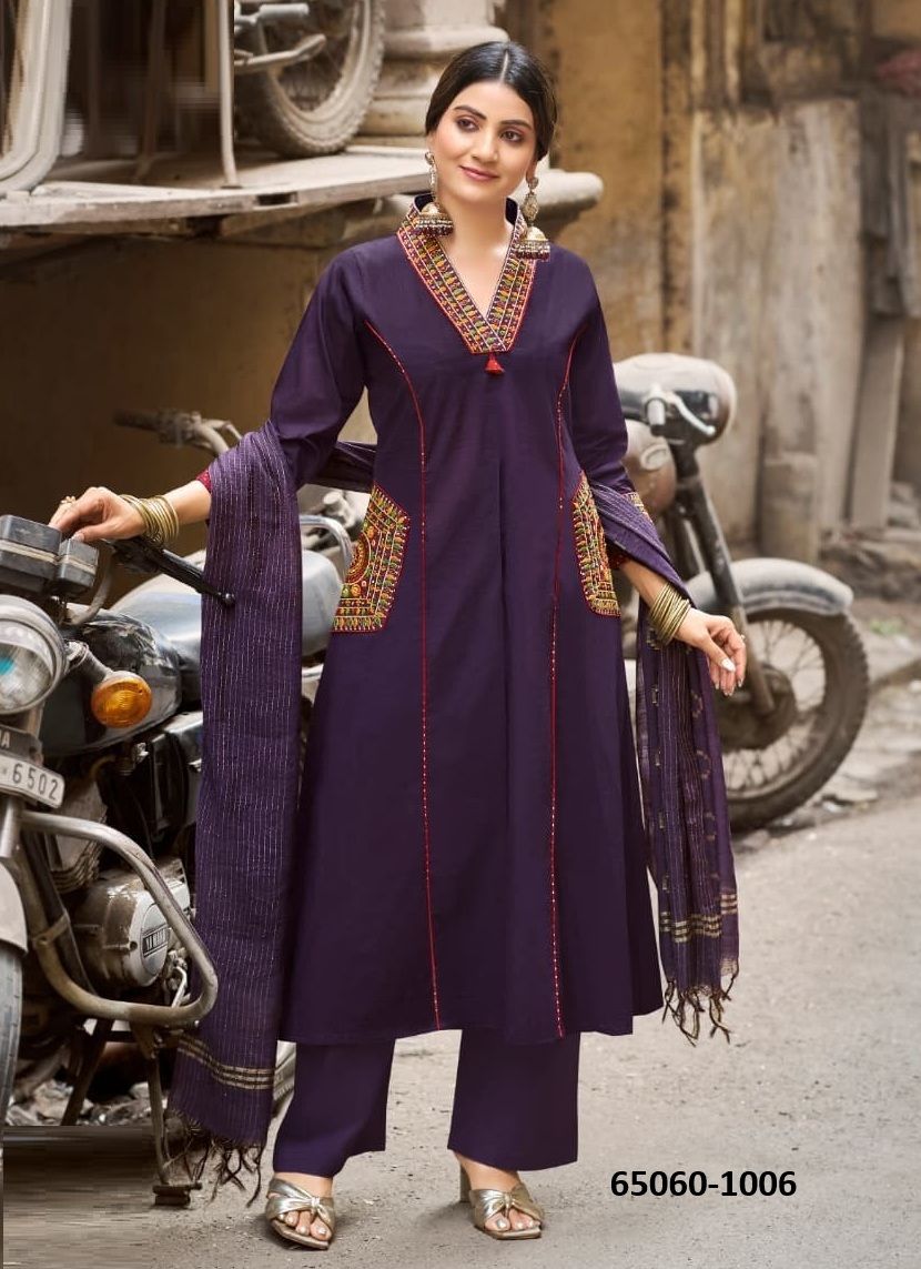 KASHMIRA - Catalog # 65060 (Set of 6 Readymade Salwar Suits) KASHMIRA - Catalog # 65060 (Set of 6 Readymade Salwar Suits)