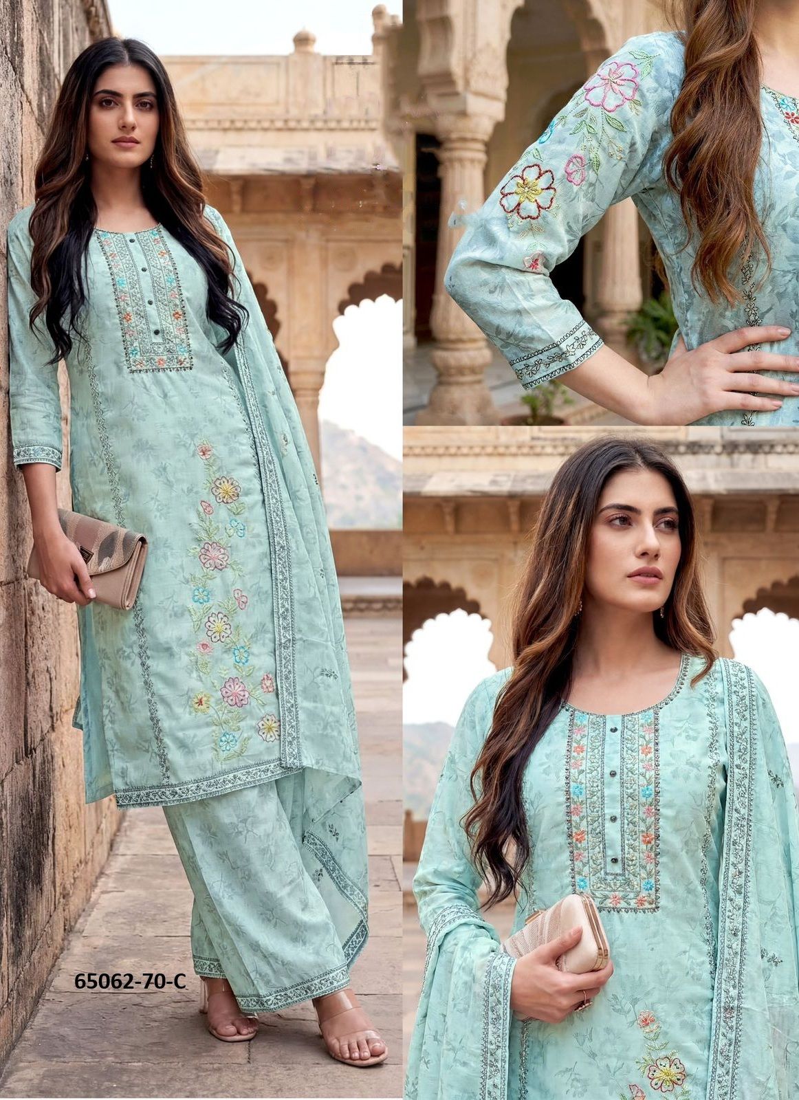 SERIES P70 - Catalog # 65062 (Set of 7 SIZE-SETS [Readymade Salwar Suits])
