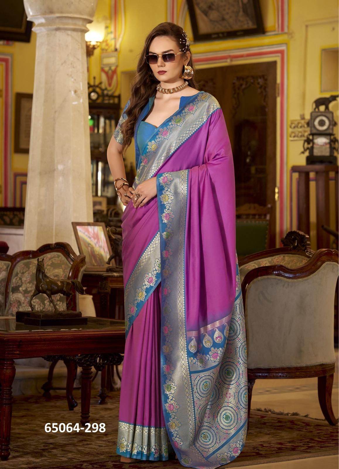 SABARMATI SILK - Catalog # 65064 (Set of 8 Sarees) SABARMATI SILK - Catalog # 65064 (Set of 8 Sarees)