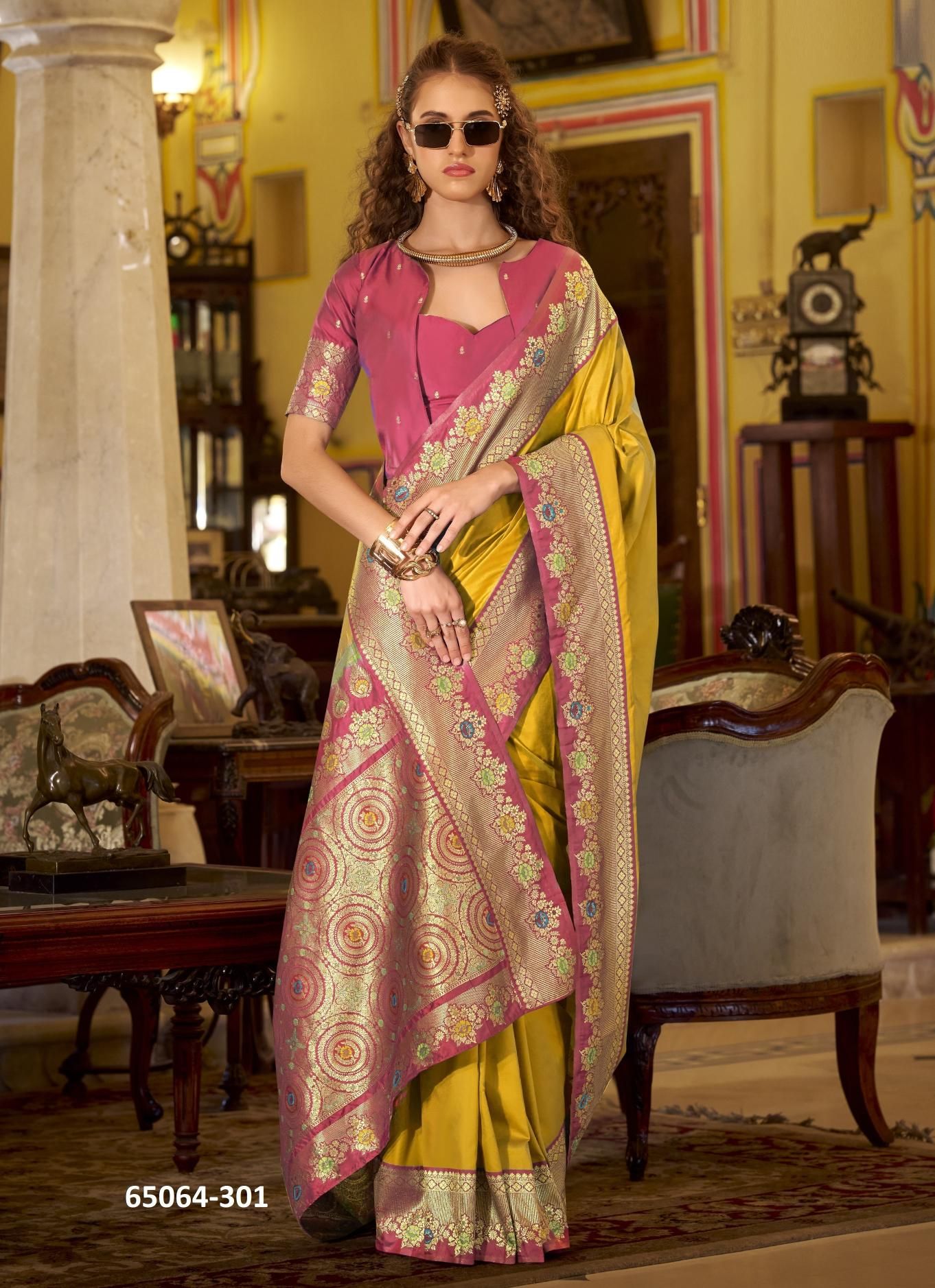 SABARMATI SILK - Catalog # 65064 (Set of 8 Sarees) SABARMATI SILK - Catalog # 65064 (Set of 8 Sarees)